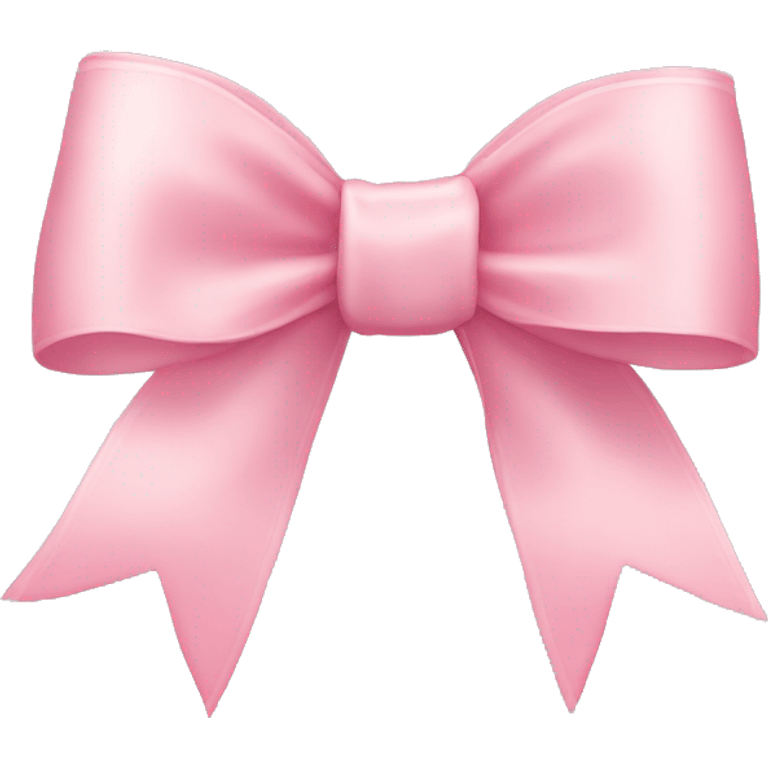 light pink ribbon bow emoji