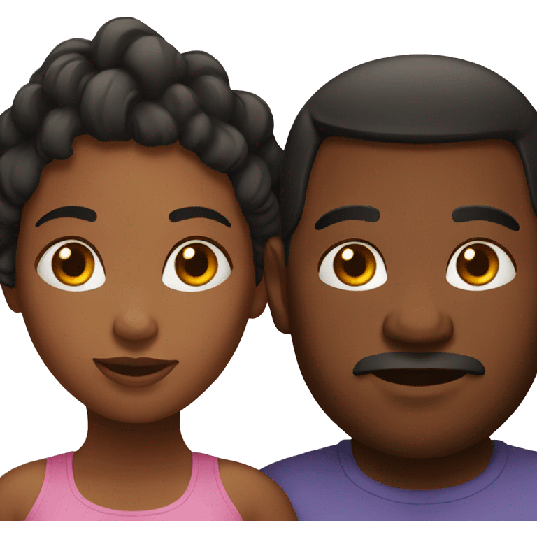 black fat couple emoji