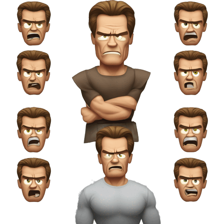 angry arnold schwarzenegger emoji