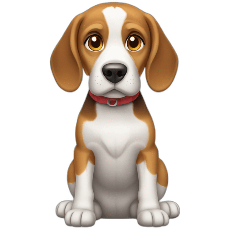 beagle，full body，front view emoji