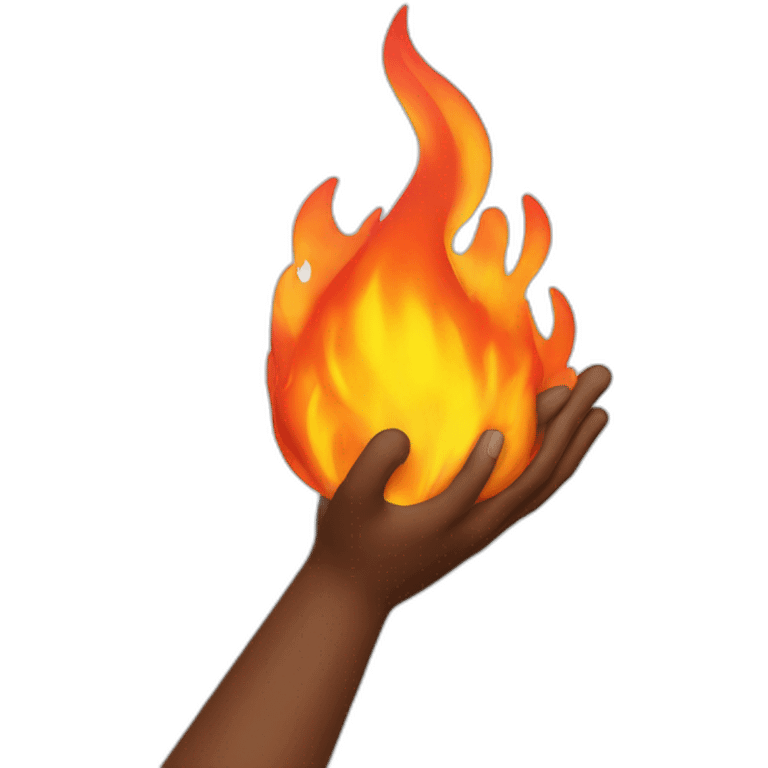 fire in the hand emoji