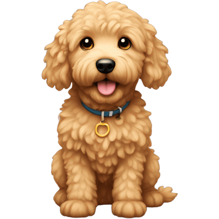 Mini golden doodle  emoji