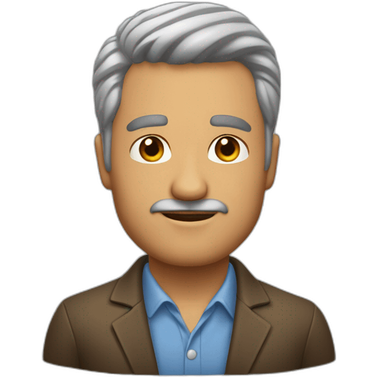 Hombre moreno pelo corto 55 años emoji