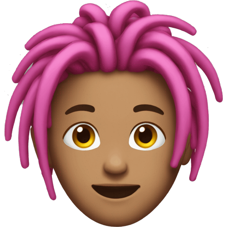 Pink dreads emoji