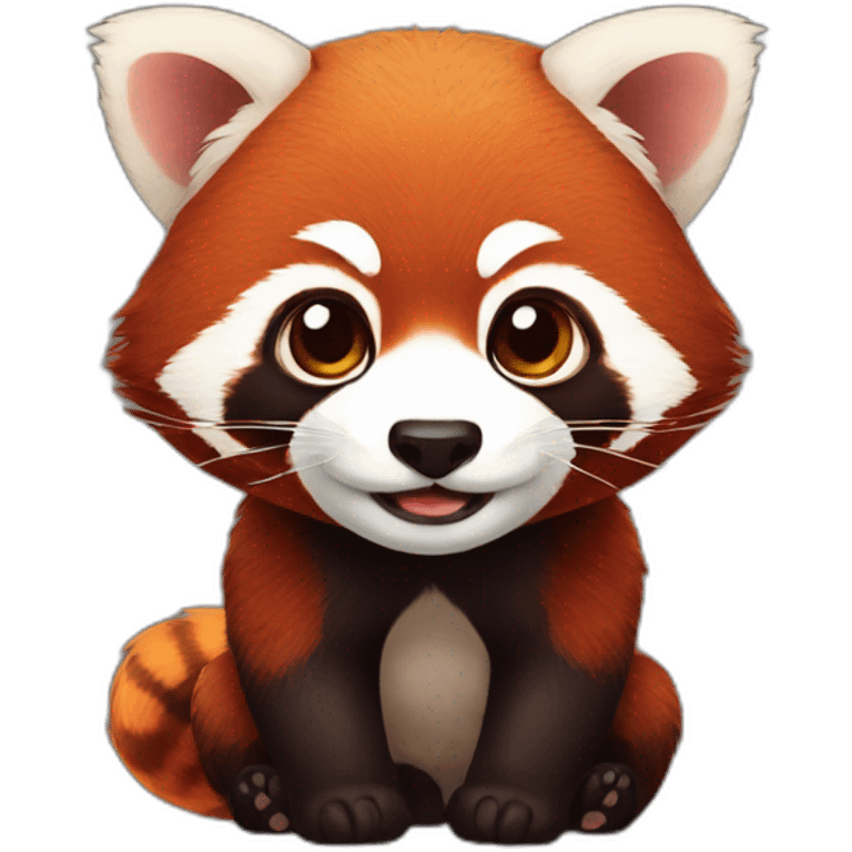 red panda cub facer emoji