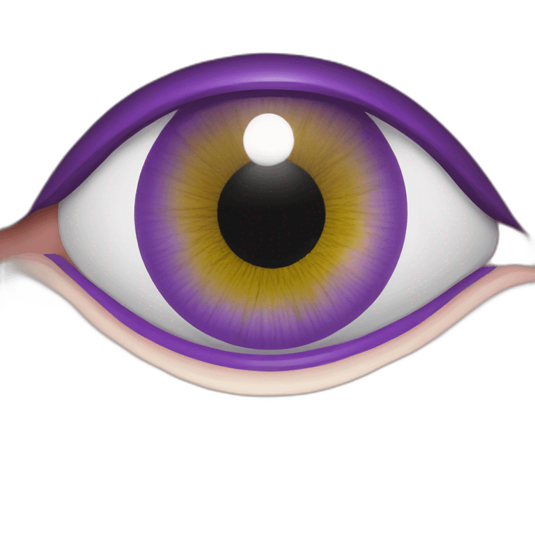 majestic godly violet iris eyeball serious intense symmetrical knowledgable emoji