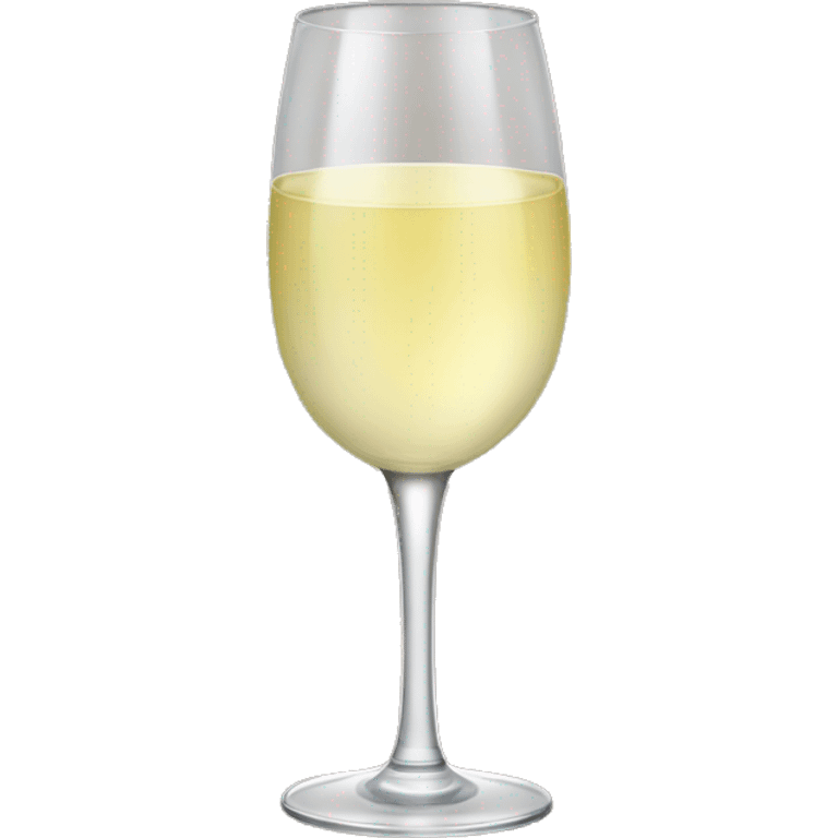 White wine in a champagne glass emoji