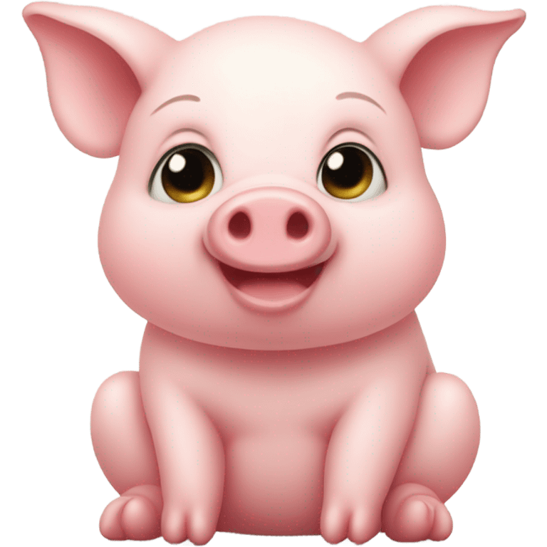 very cute pig emoji