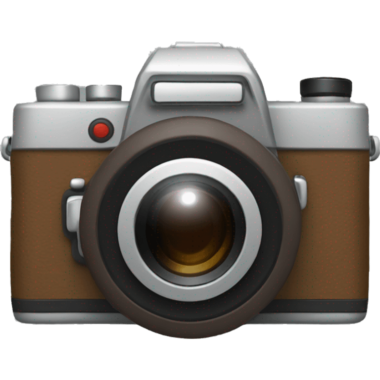 brown and gray digital camera emoji