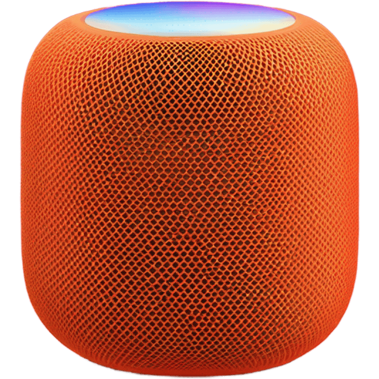 Apple Home pod mini orange  emoji