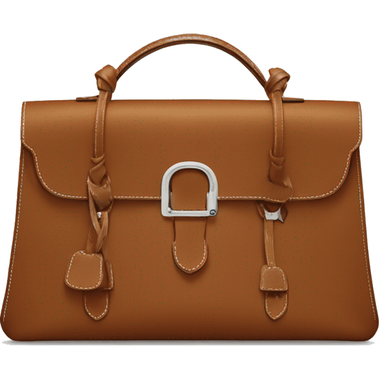 Bag Hermes brown colour  emoji