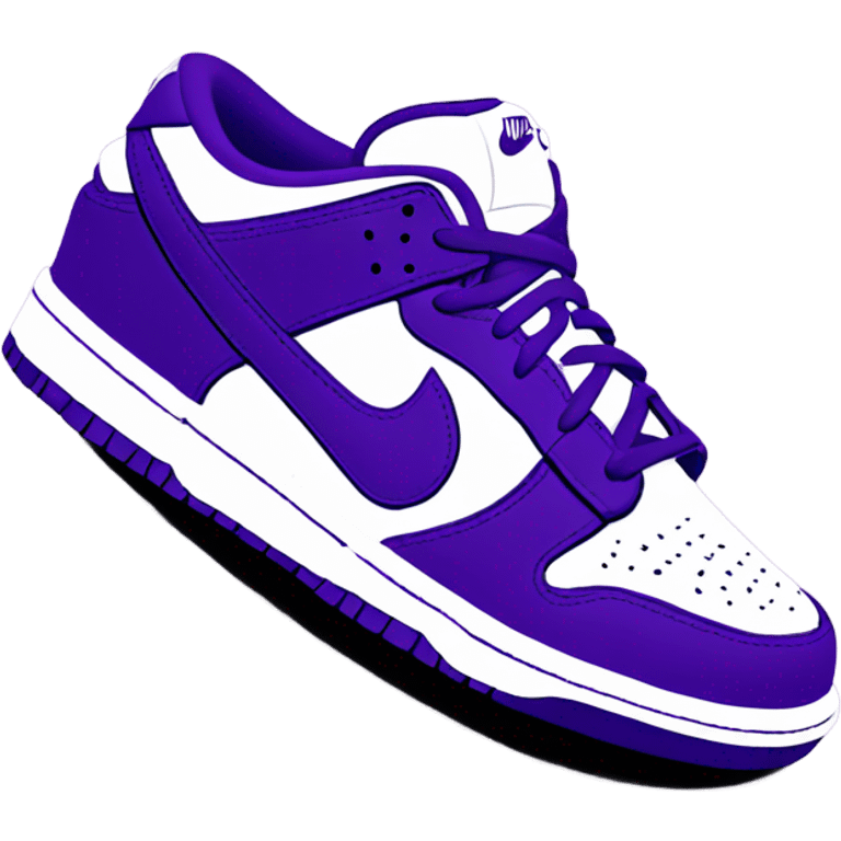 Purple nike dunks low emoji