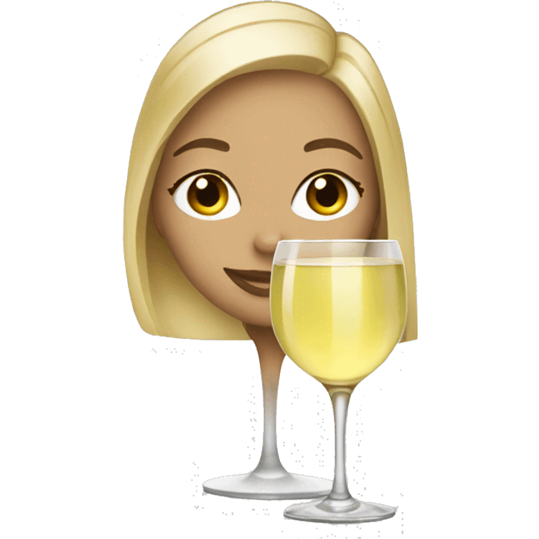 blondes drink white wine emoji