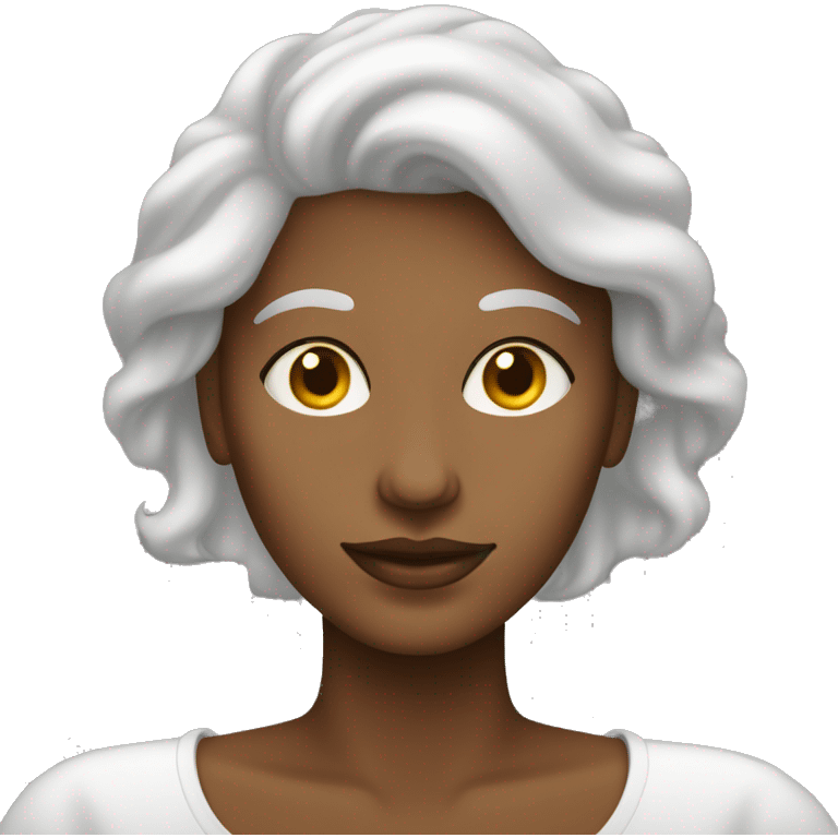 femme agée de couleur blanche qui lit un livre emoji