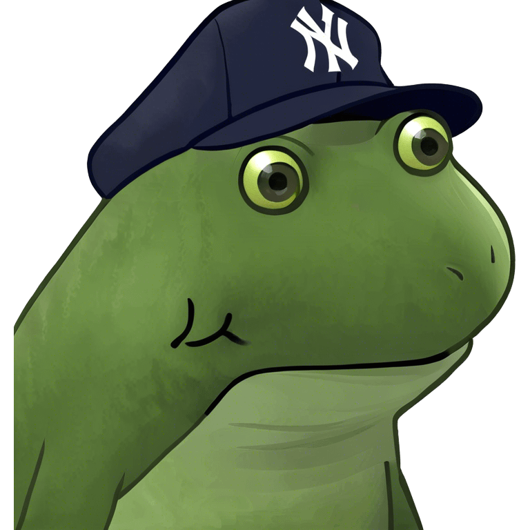 wearing a yankees hat emoji