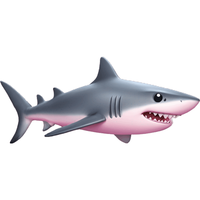 pink shark emoji