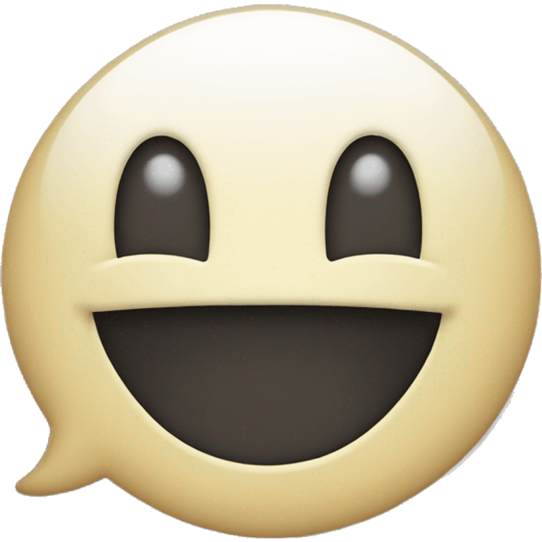 chat Bubble happy face emoji