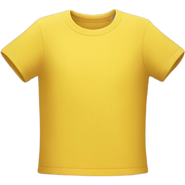 Yellow upside down tee with rounded edges emoji