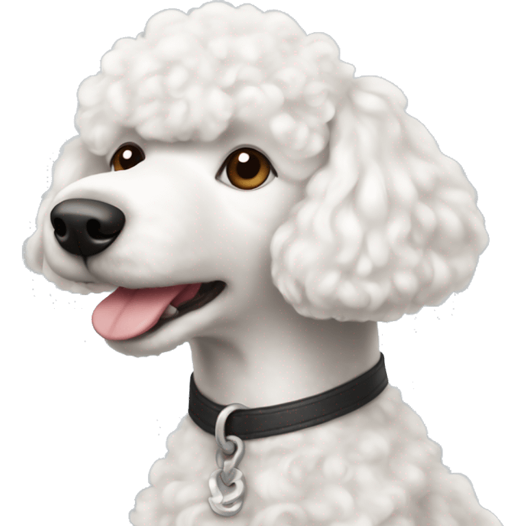 White poodle short haired emoji