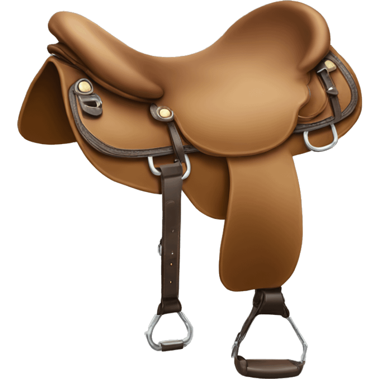 English saddle for a horse emoji