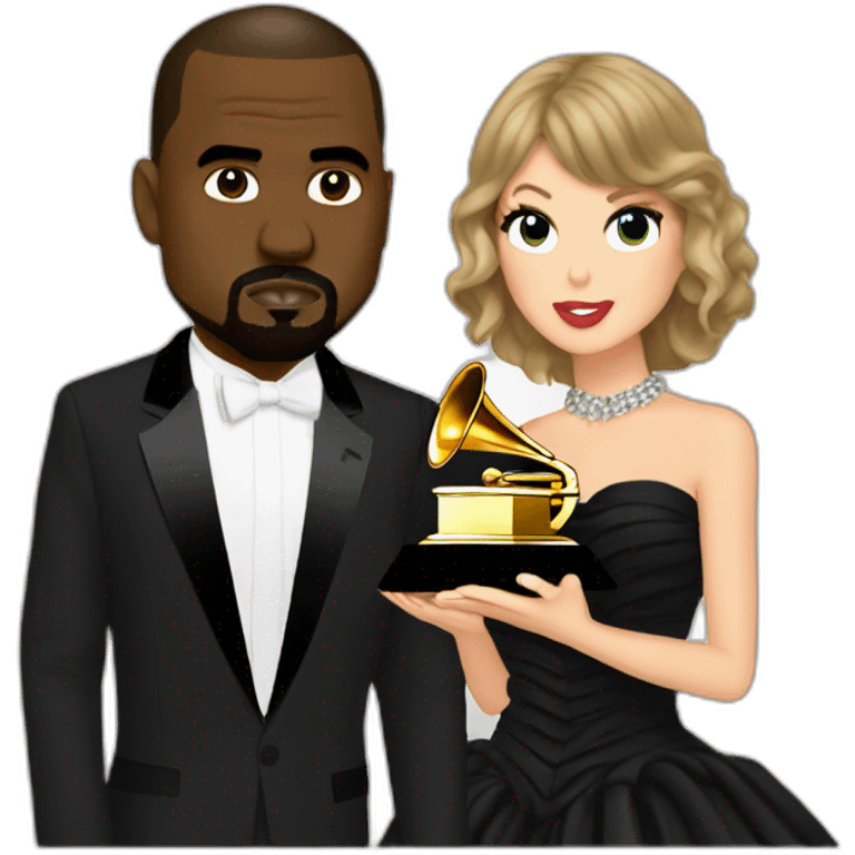 kanye grammys taylor swift emoji