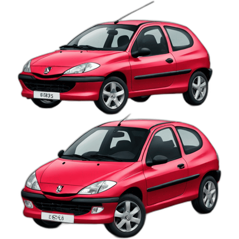 Une Peugeot 206 emoji