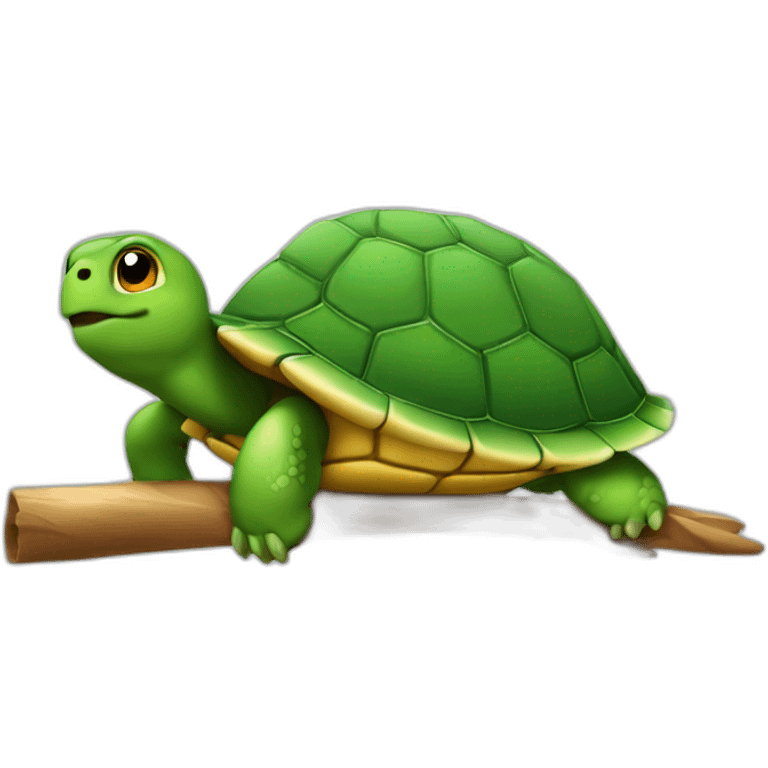 tortue avec une plume emoji