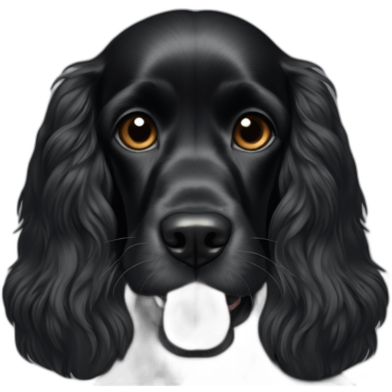 black american cocker spaniel emoji