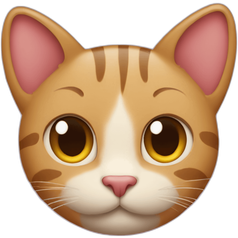 cat with three hearts above the head emoji