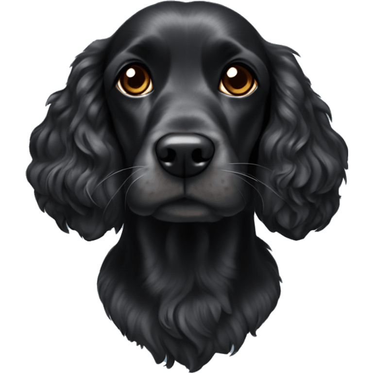 black cocker spaniel emoji