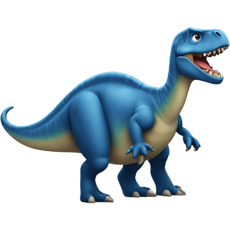 Dino in blau  emoji