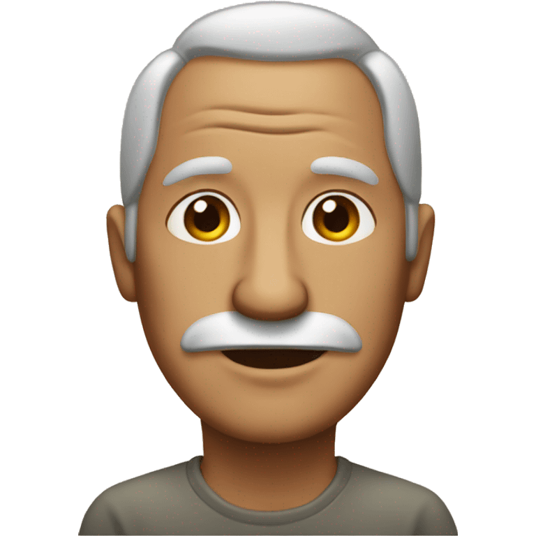 old man with bun emoji