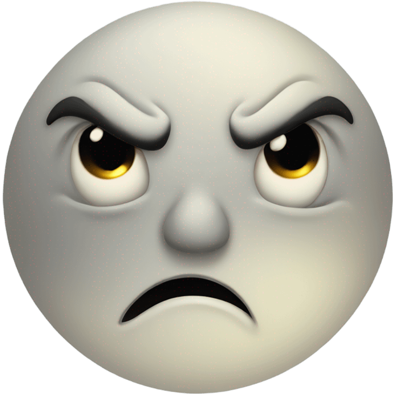 Angry moon emoji