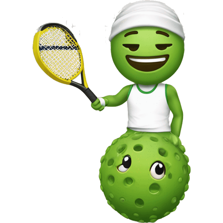 Glamour pickle ball for men emoji