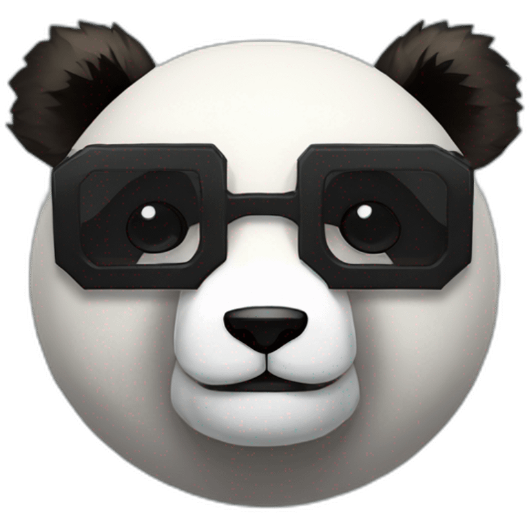 Panda minecraft qui porte des lunettes de soleil et un costards  emoji