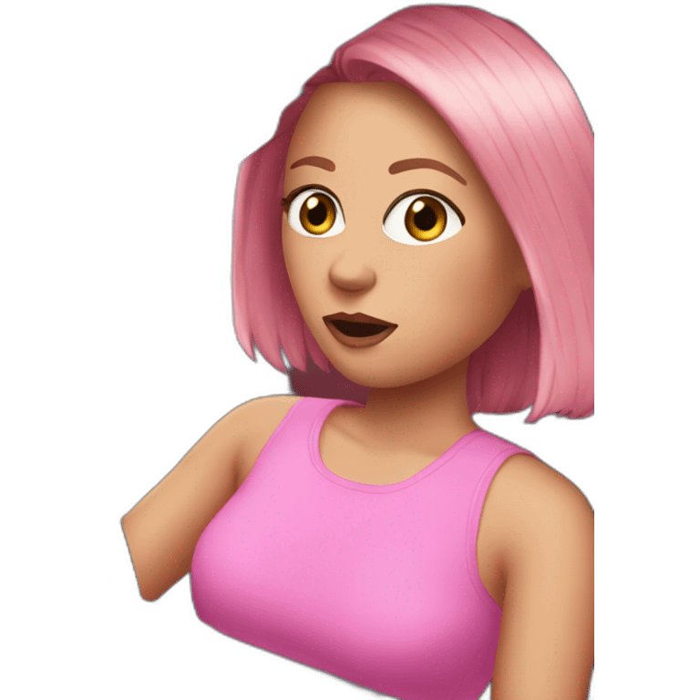 Mean girls in pink car emoji