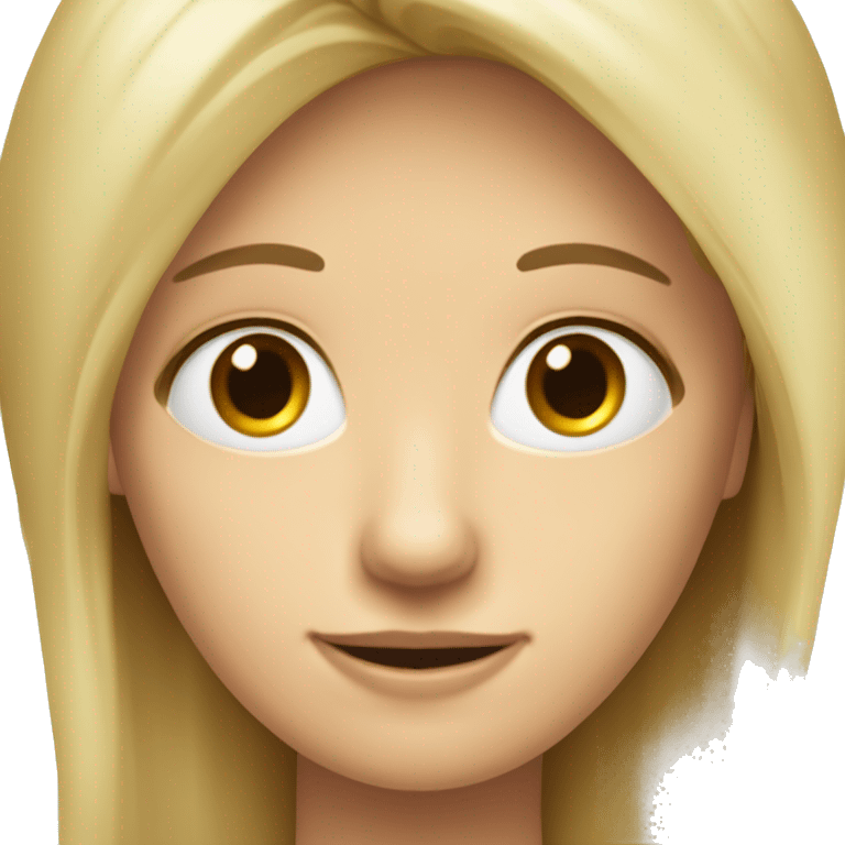 Blonde Frau lange Haare Mann mit braune Haare und Bart küssen sich  emoji