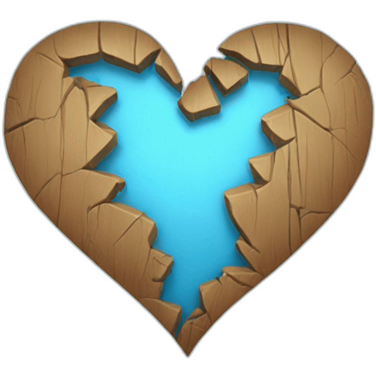 broken light blue heart emoji