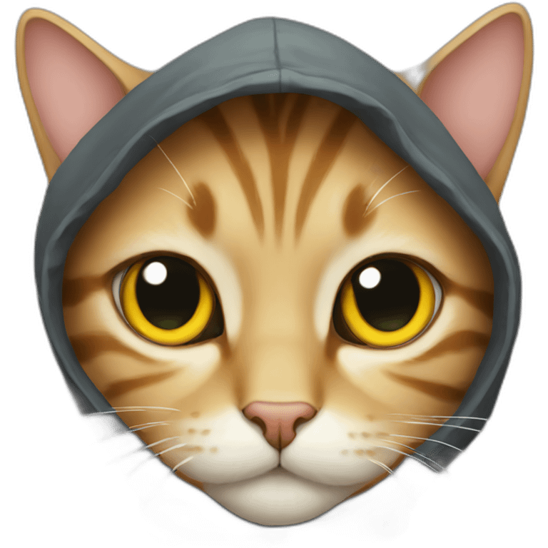 cat with hood emoji