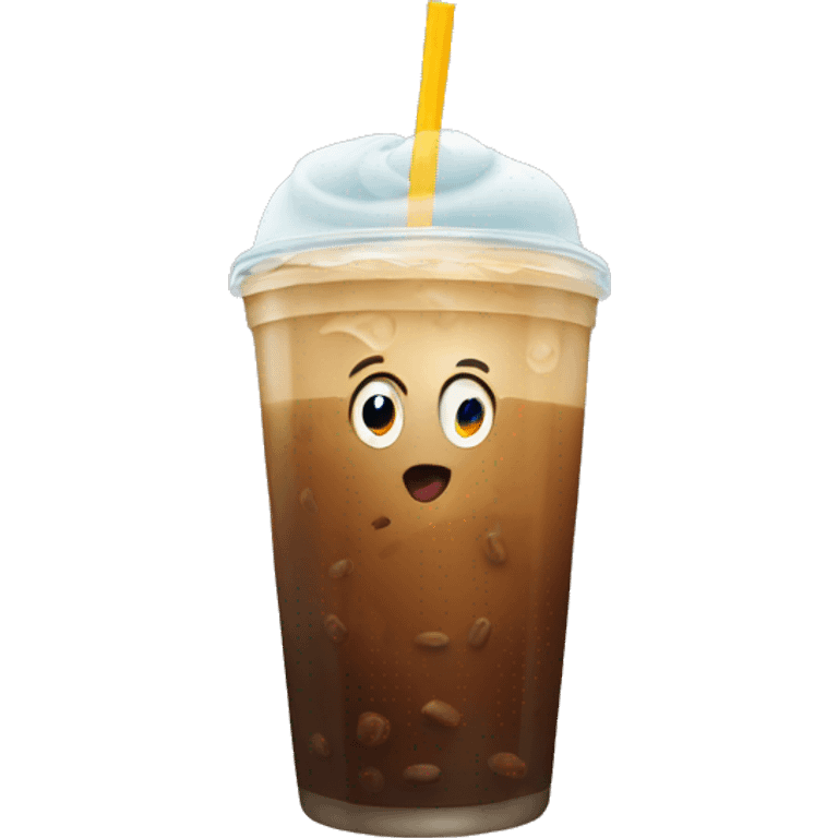 Iced coffee emoji