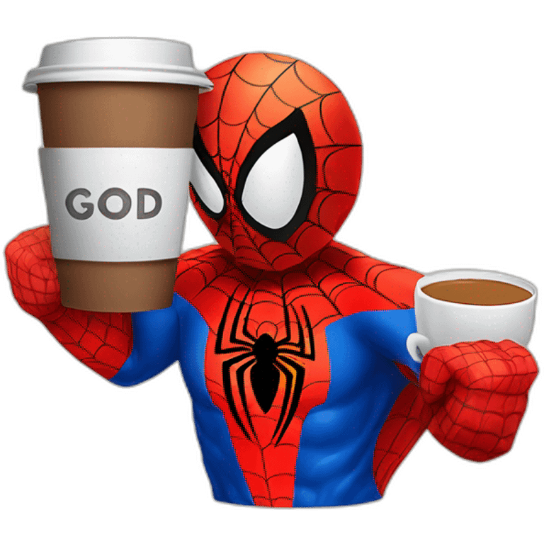 spiderman-with-a-cup-off-coffee-with-text-saying-Good-morning emoji