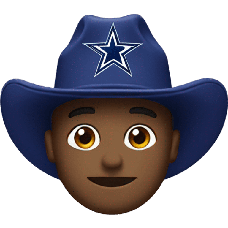 Purple hat with Dallas cowboys logo emoji