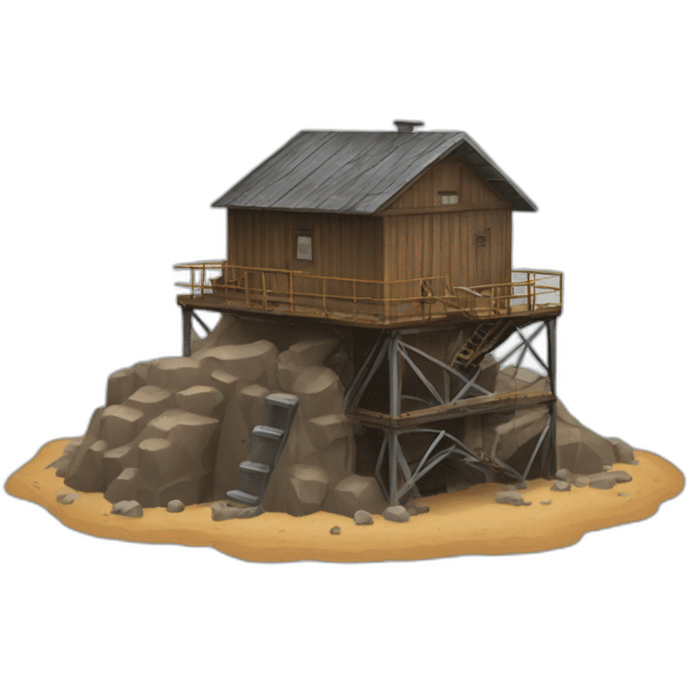 mine shaft/Mining Building house emoji