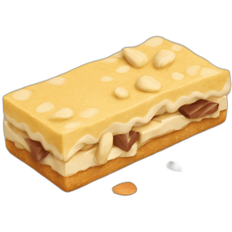 Turrón de Jijona con almendras y niel emoji