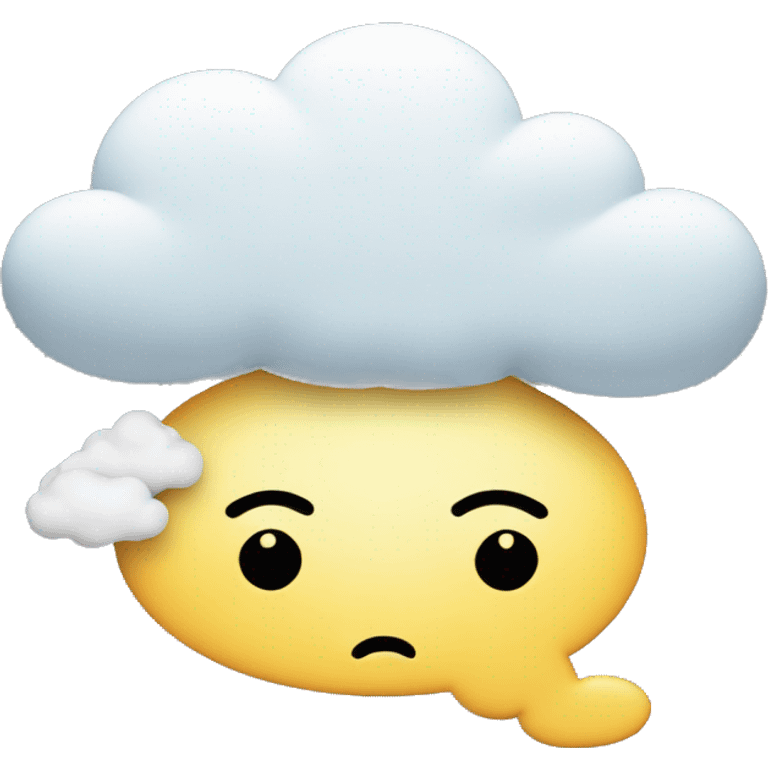 sad speech bubble in form of a cloud emoji