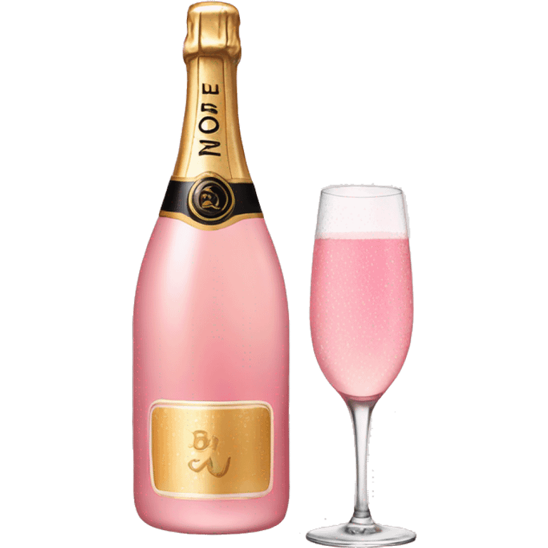 Pink champagne  emoji