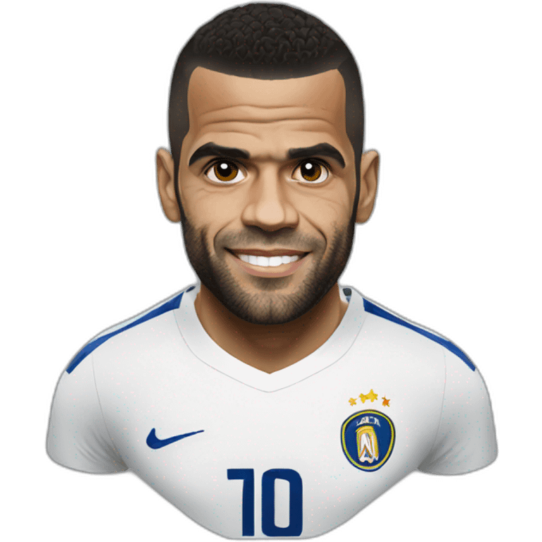 dani alves portrait realistic football player emoji