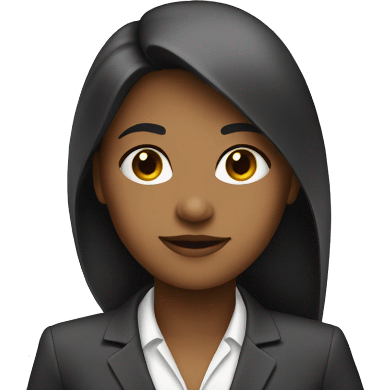 a girl in a business suit emoji