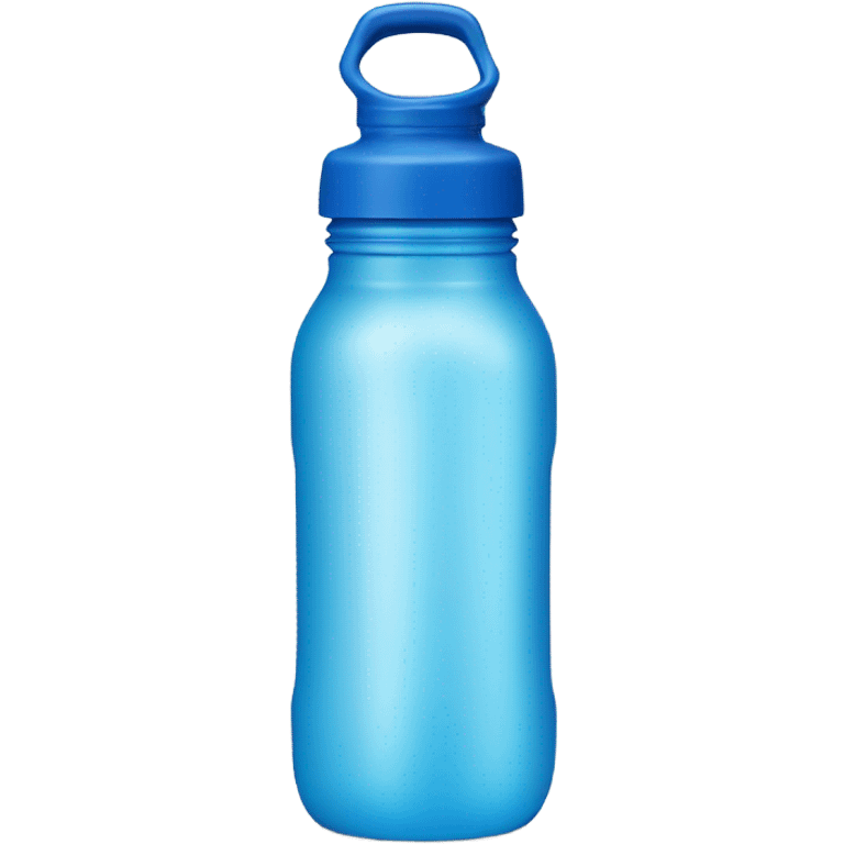 water bottle with blue l emoji