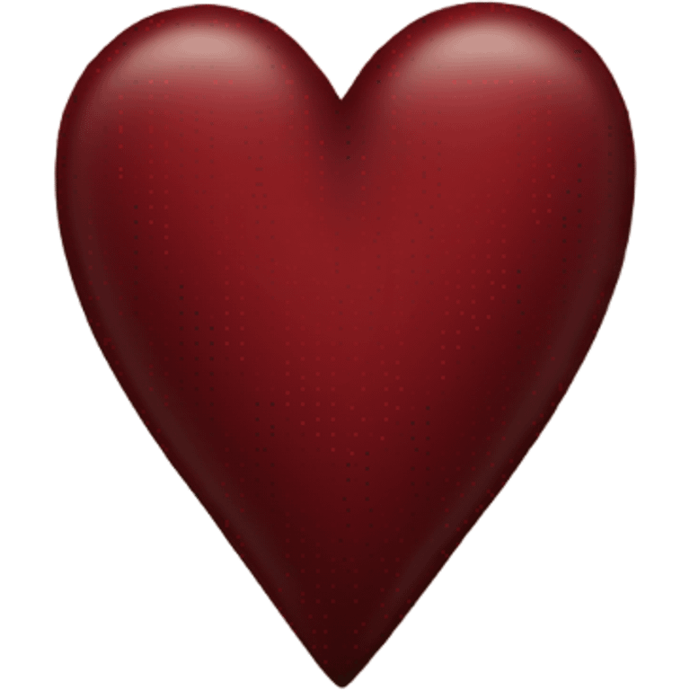 Dark red heart emoji